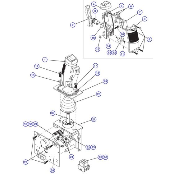 Proportional Controller Assembly for Skyjack SJIII 3226 DC Scissor Lift