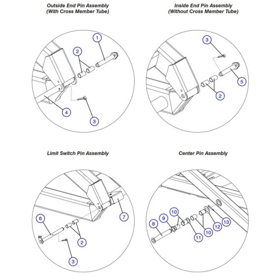 Scissor Arm Connecting Assembly for Skyjack SJIII 3226 DC Scissor Lift