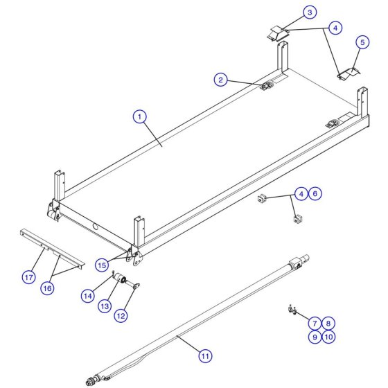 Main Platform Assembly for Skyjack SJIII 3226 DC Scissor Lift