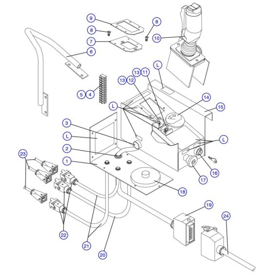 Operator Control Box Assembly for Skyjack SJIII 3226 DC Scissor Lift