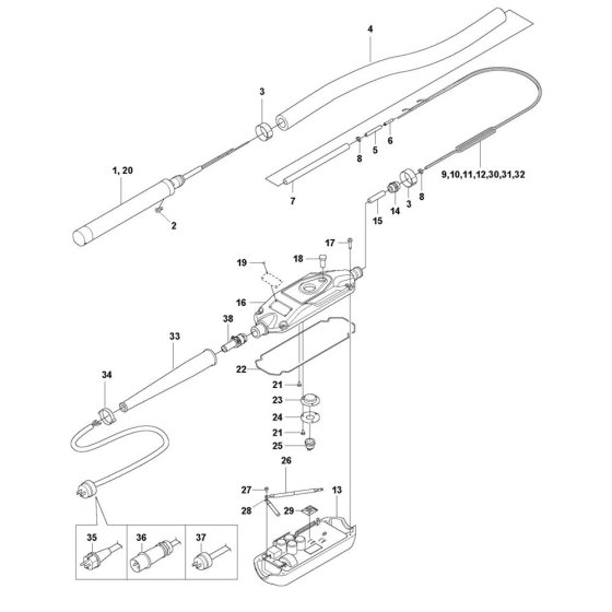 Husqvarna SMART 48 Poker Assembly