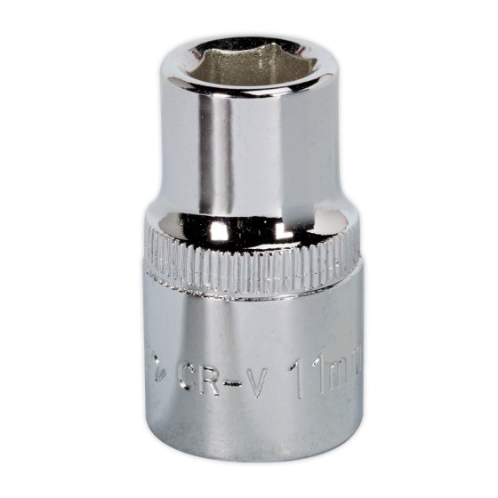 WallDrive Socket 11mm 1/2"Sq Drive Fully Polished Sealey Part No. SP1211