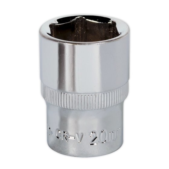 WallDrive Socket 20mm 1/2"Sq Drive Fully Polished Sealey Part No. SP1220