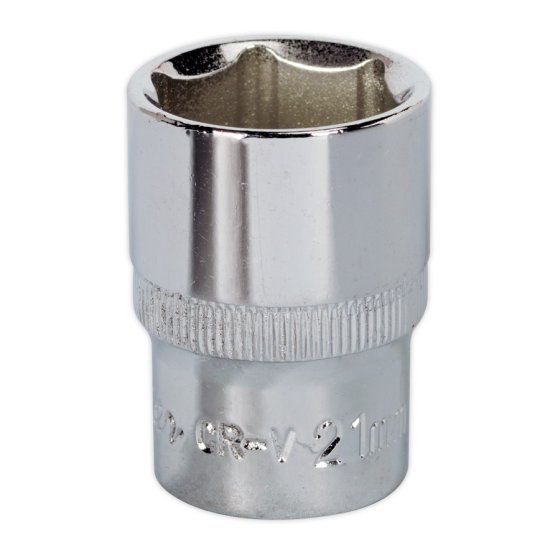 WallDrive Socket 21mm 1/2"Sq Drive Fully Polished Sealey Part No. SP1221