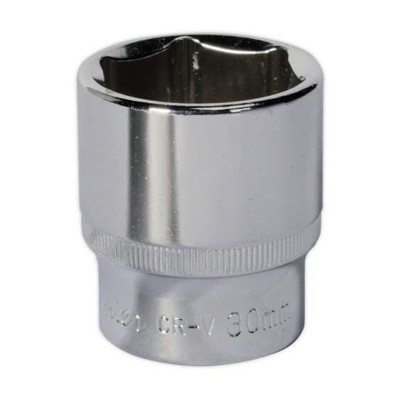WallDrive Socket 30mm 1/2"Sq Drive Fully Polished Sealey Part No. SP1230