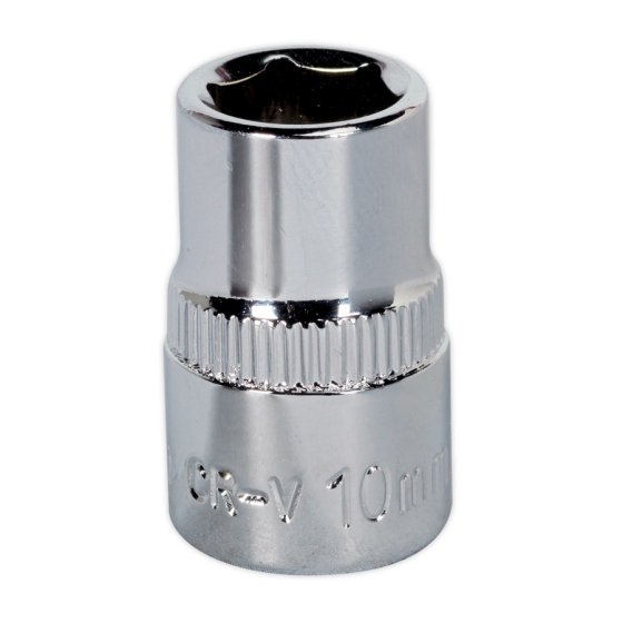 WallDrive Socket 10mm 3/8"Sq Drive Fully Polished Sealey Part No. SP3810