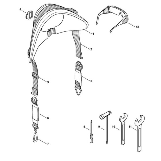 Harness & Tools for Stihl SP 481