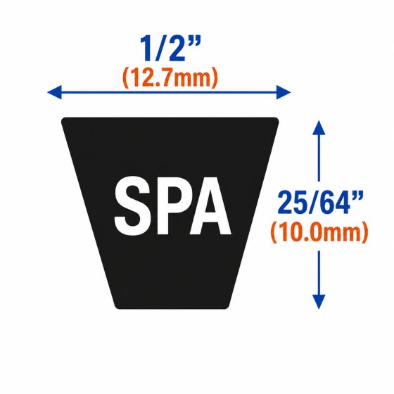 SPA Smooth Rubber V-Belts