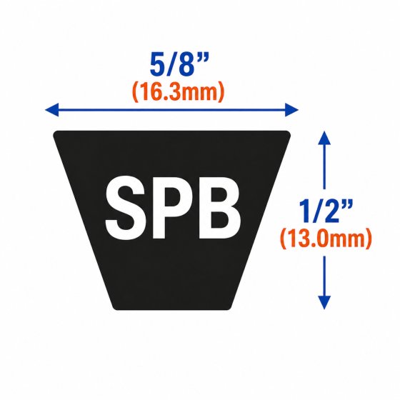 "SPB" Smooth Rubber V-Belts