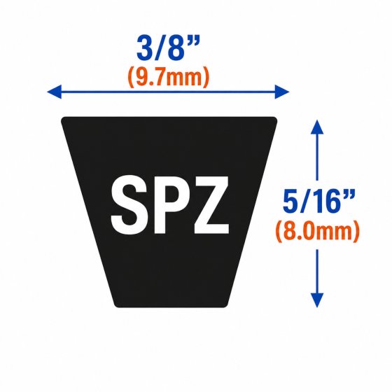 SPZ Rubber Drive V-Belts