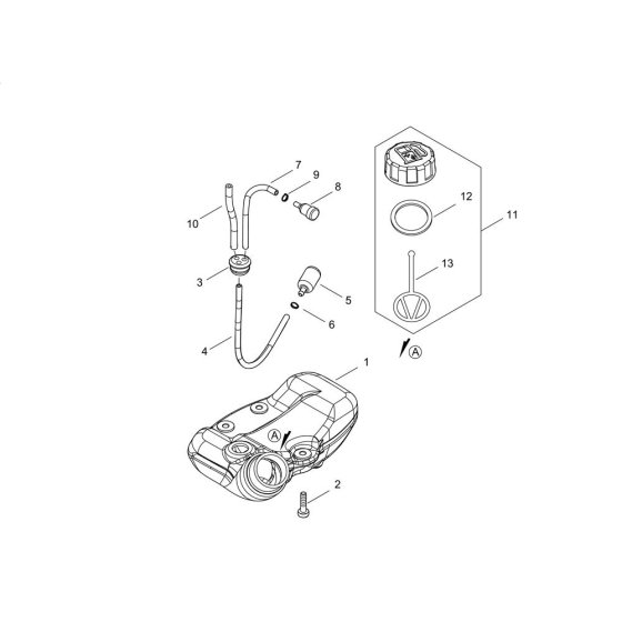 Fuel Tank for ECHO SRM-236/U