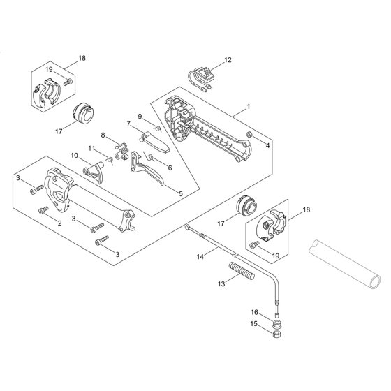 Throttle for ECHO SRM-2620ES/L