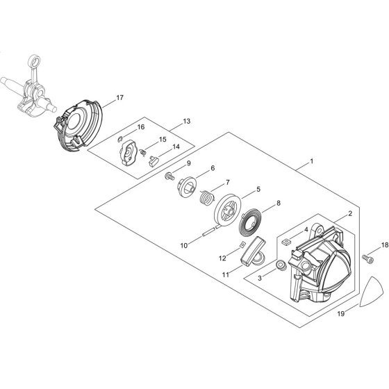 Recoil Starter for ECHO SRM-2620TES/U