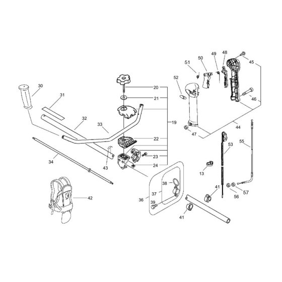 Handle for ECHO SRM-265ES/U