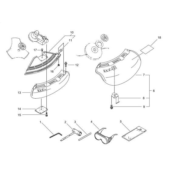 Shield for ECHO Brushcutter
