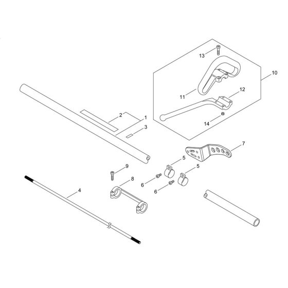 Main Pipe & Handle for ECHO