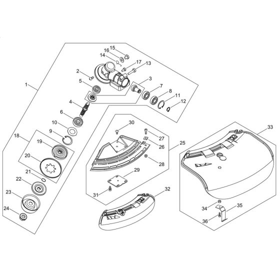 Gear Case & Shield for ECHO