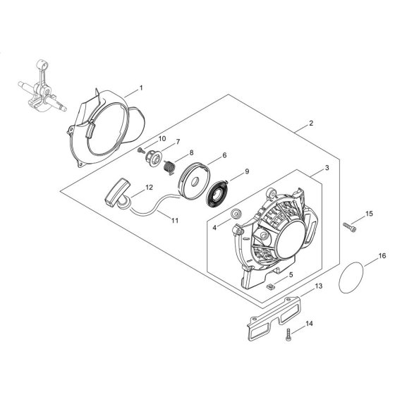 Recoil Starter for ECHO SRM-420ES-LW