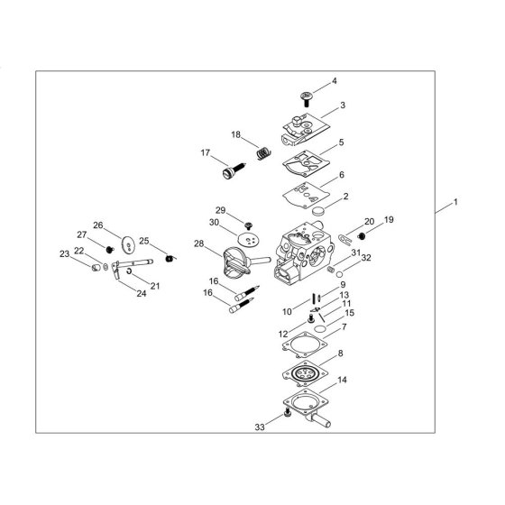 Carburettor for ECHO SRM-520ES