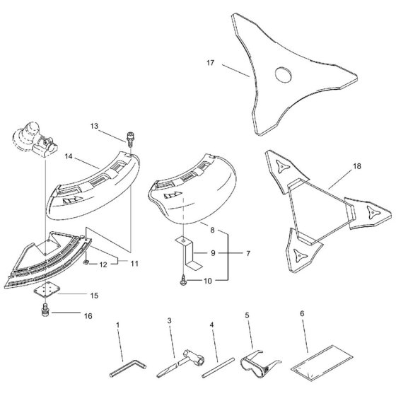 Shield & Tools for ECHO SRMF-250