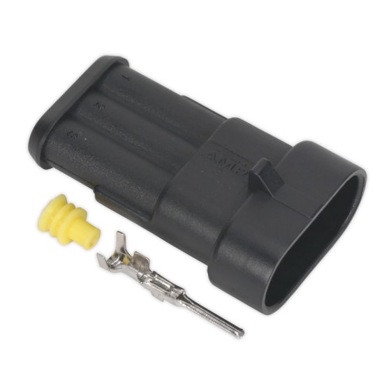 Superseal Male Connector 3-Way Pack of 5 Sealey Part No. SSC3M