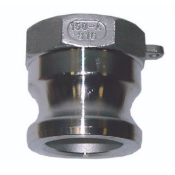 4" Type A Camlock X BSPP Female Stainless Steel