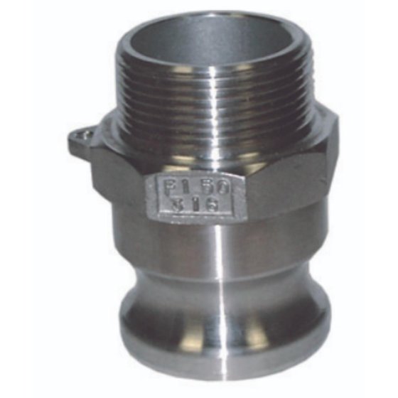 2.1/2" Type F Camlock X BSPT Male Stainless Steel