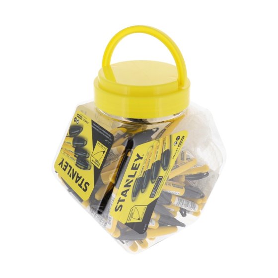 Stanley Mini Fine Tip Marker Black - Tub of 72