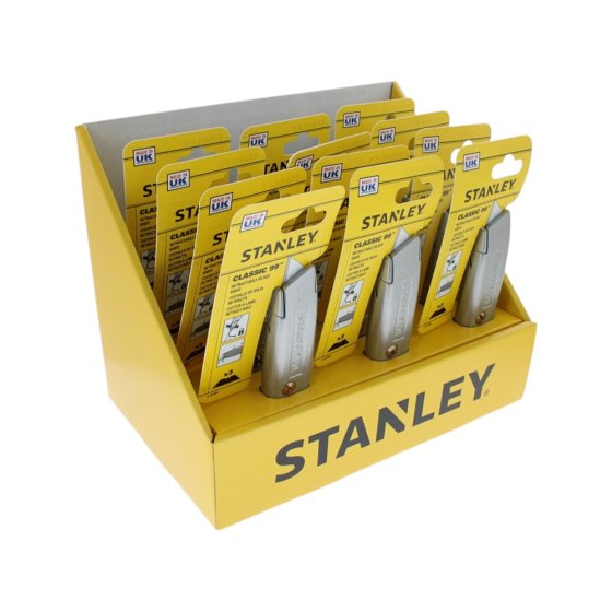 Counter Display Of 12 99E Knives by Stanley - STA910099