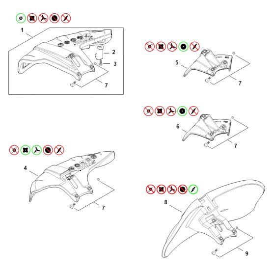 Deflector Assembly for Stihl FSA250 Cordless Trimmer