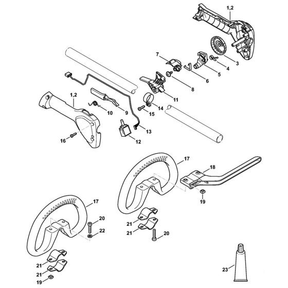 Handle Assembly for Stihl FSA90R