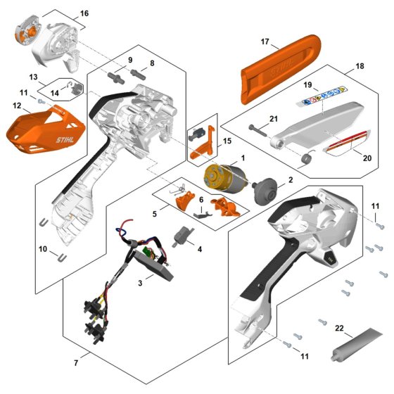 Complete Assembly for Stihl GTA 30 Pruner