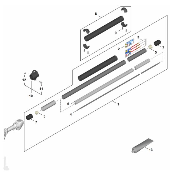 Drive Tube Assembly for Stihl HLA 140 K-BHedgetrimmer