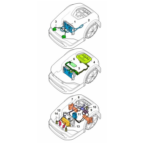 Ladder Diagram Assembly for Stihl iMOW 4.0 Mower