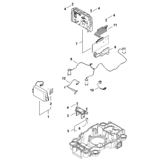 Electric Assembly for Stihl iMOW 4.0 EVO Mower