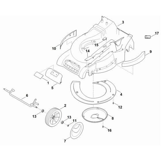 Front Axle Housing Assembly for Stihl RM 545 T Mower