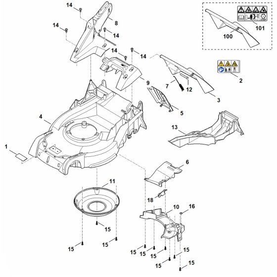 Housing Assembly for Stihl RM 650 V Mower