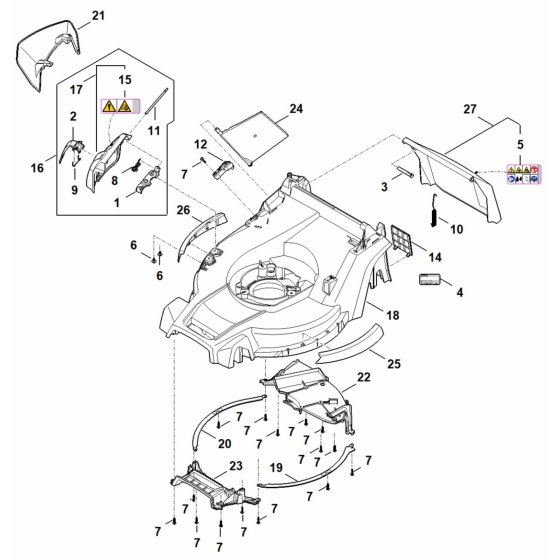 Housing Assembly for Stihl RMA 443.3 V Mower