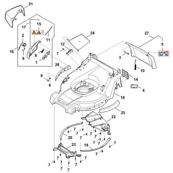 Housing Assembly for Stihl RMA 448.3 V Mower