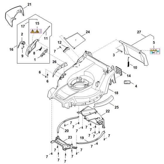 Housing Assembly for Stihl RMA 453.3 PV Mower