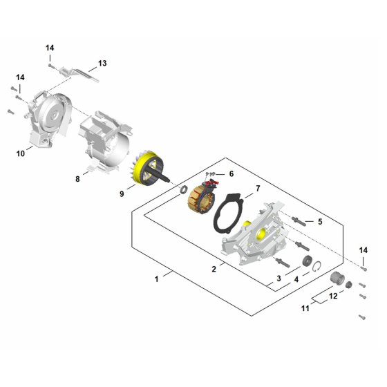 Motor Housing Assembly for Stihl TSA 350 Disc Cutter