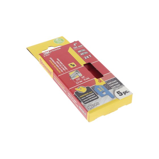 100mm Bi-Metal Reciprocating Saw Blade 24 TPI Scroll Cut (Pack of 5) Starrett