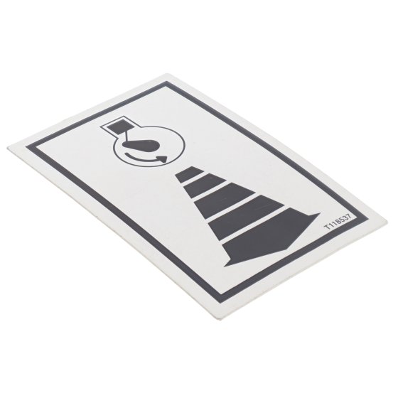 Decal Hand Throttle for Hikoki DX75L Tractor - OEM No. T118537