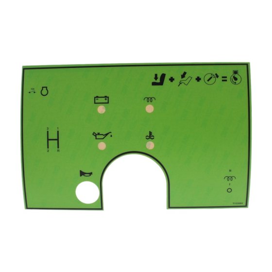 Dash Decal for Terex 3 Tonne Dumpers - OEM No. T123284