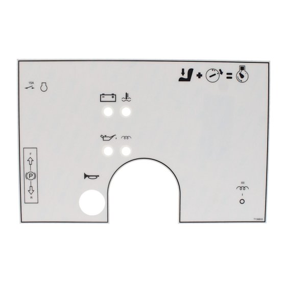 Decal No LTS TA0.8 & TA1.2 for Terex Dumpers - OEM No. T136833