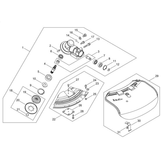 Gear Case & Shield for T226S