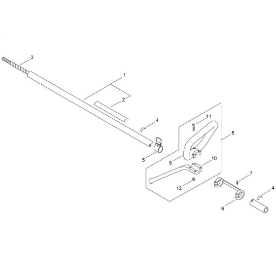 Main Pipe & Handle for T226S