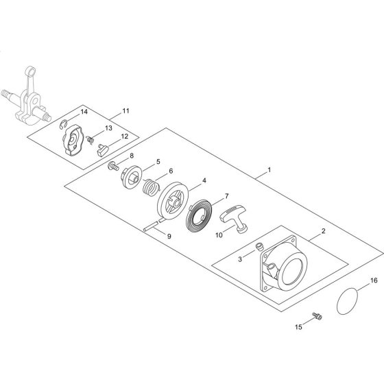 Recoil Starter for Shindaiwa T226S