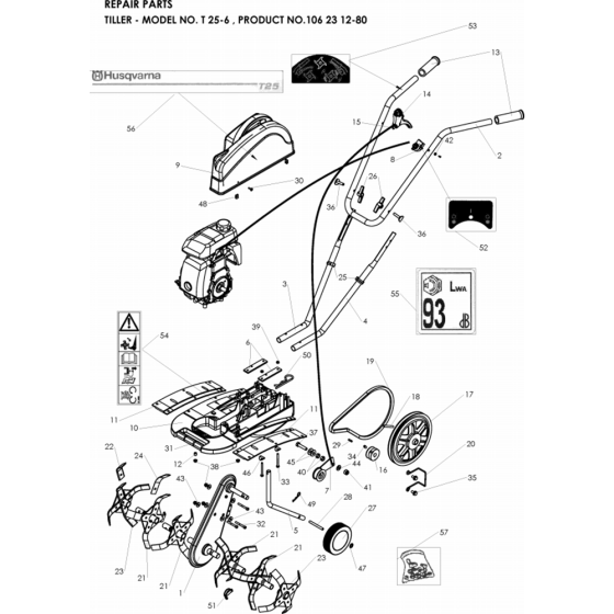 Husqvarna T25-6 Assembly