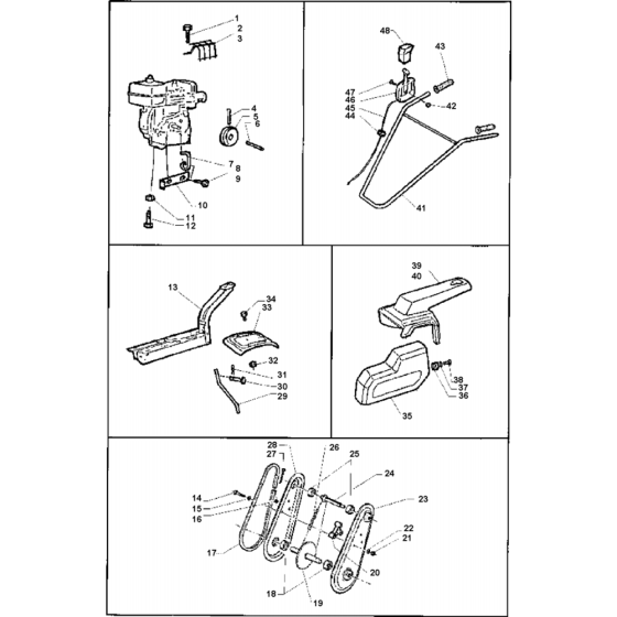 Husqvarna T255 Assembly
